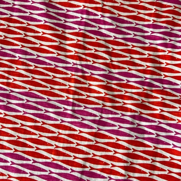 Hatley Fish Zip A Line Dress Women’s PS Large Pink Red Short Sleeve - Picture 4 of 14